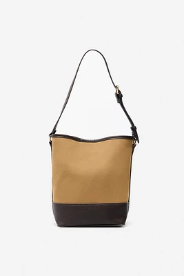 Bolsa hobo bimaterial