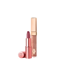 Kissing Duo Set 90s Pink & Ibiza Nights Lip Lustre