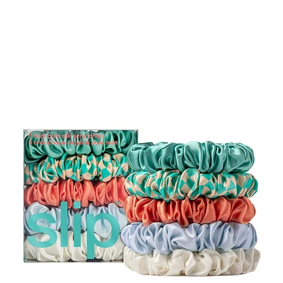 Midi Scrunchies Set Of 5 Seashell