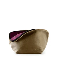 Vacationer Leather Bag Metallic Bronze Bordeaux