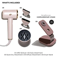 Aire IQ Smart Intelligent Hair Dryer, Satin Blush