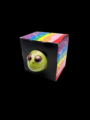 A-1x milk chocolate frog filled with milk chocolate pistachio