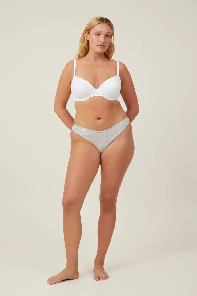 Organic Cotton Rib Thong