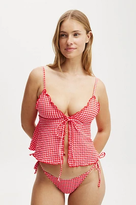 Bow Front Tankini Top