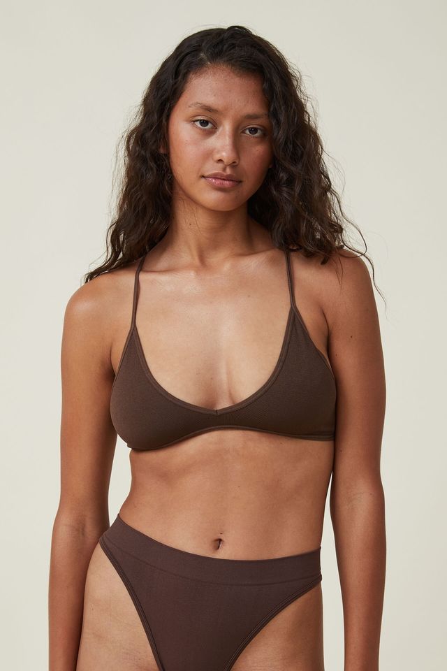 Seamless Rib Triangle Bralette