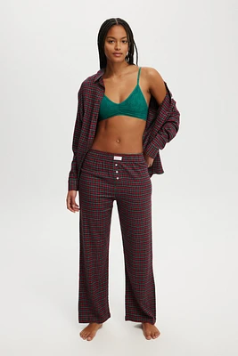 Flannel Boyfriend Boxer Pant