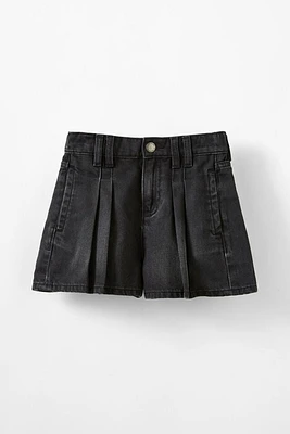 Sarai Pleat Front Denim Short