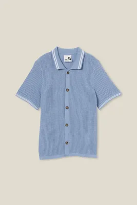 Knitted Short Sleeve Shirt