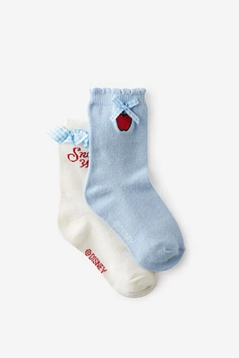 Snow White 2Pk Crew Sock