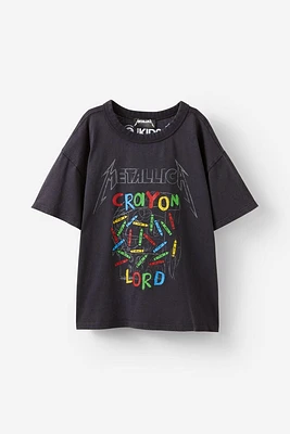 Metallica Drop Shoulder Short Sleeve Tee