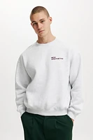 Box Fit Graphic Crew Sweater