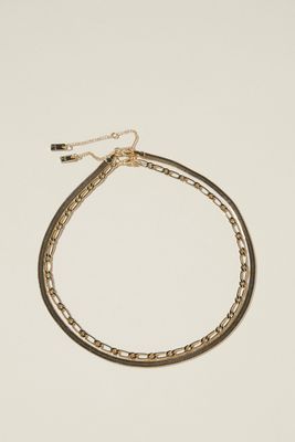 2Pk Fine Chain Necklace