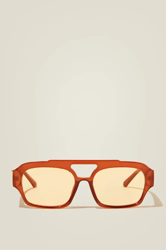 aksesoris kacamata Rubi Gigi Square Light Brown Sunglasses | Tinkerlust