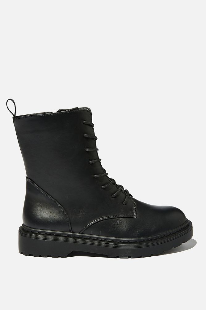 Freda Combat Lace Up Boot