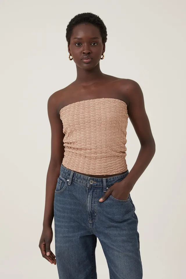 Cotton On Women Nova Textured Tube Top