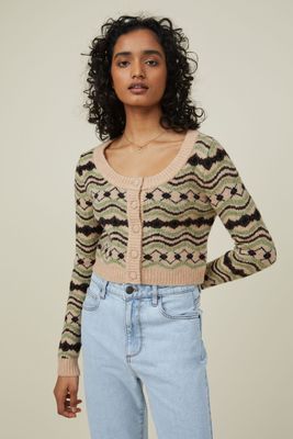 Cosy Scoop Cropped Cardigan