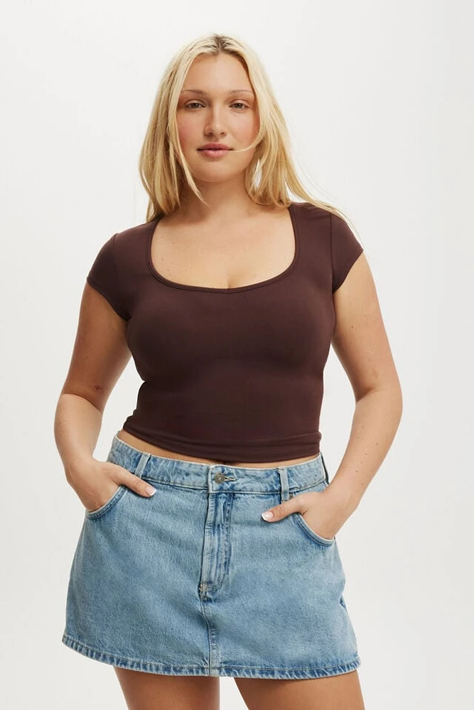 Mini Denim Skort