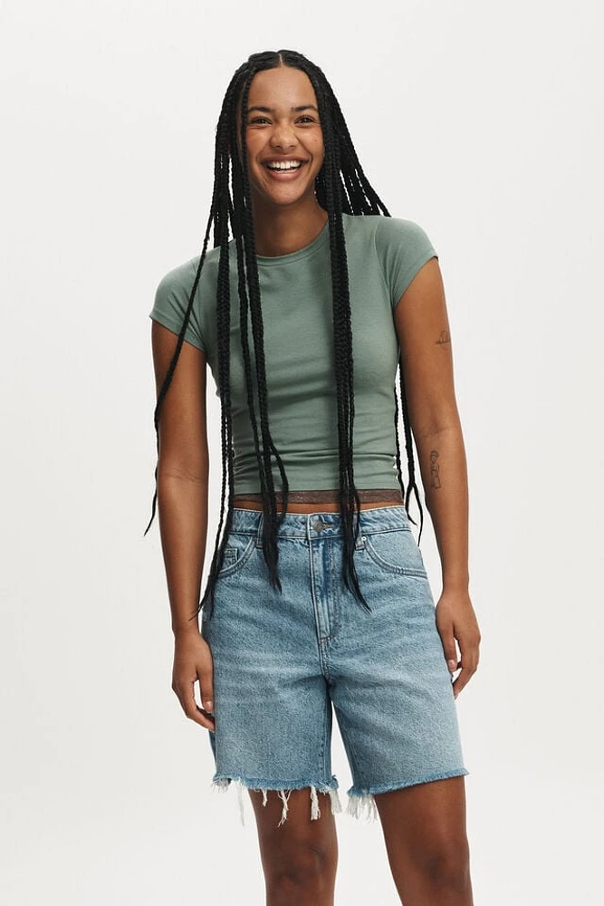 Relaxed Denim Short