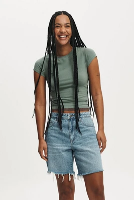 Relaxed Denim Short