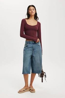 Baggy Denim Jort
