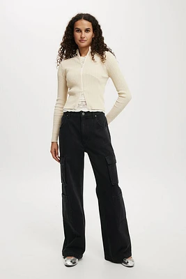 Cargo Wide Leg Jean