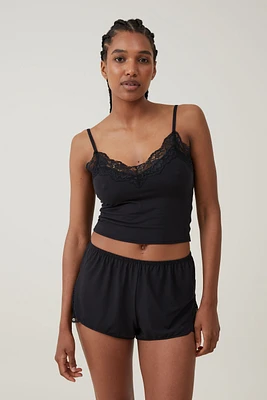 Soft Lounge Lace Trim Cami