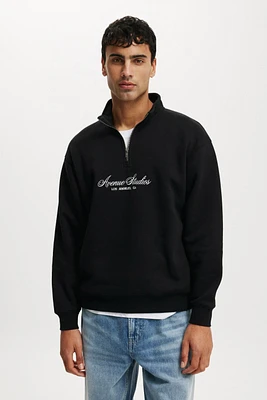 Graphic 1/4 Zip Fleece