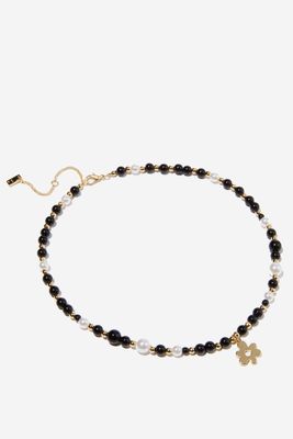 Premium Beaded Necklace Gold Plated