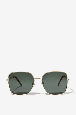 Vicky Oversized Metal Sunglasses