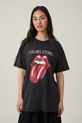 Oversized Rolling Stones Music Tee