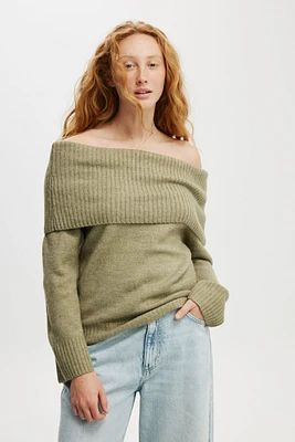 Luxe Off Shoulder Pullover