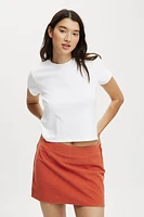 Cord Mini Skirt