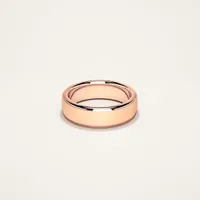 Men's Round 6mm Rose Gold