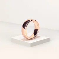 Men's Round 6mm Rose Gold