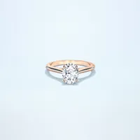 Couple Classic Thin 1ct Oval Rose Gold