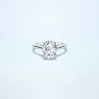 Couple Classic Thin 2ct Oval Platinum