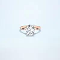 Couple Classic Thin 2ct Oval Rose Gold
