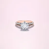 Couple Pavé Signature 2ct Rose Gold