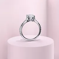 Couple Pavé Thin 2ct White Gold