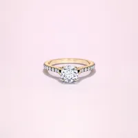 Couple Pavé Thin 1ct Yellow Gold