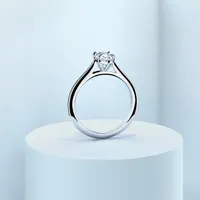 Couple Classic Thin 1ct Pear Gold