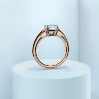Couple Classic Tapered 2ct Rose Gold