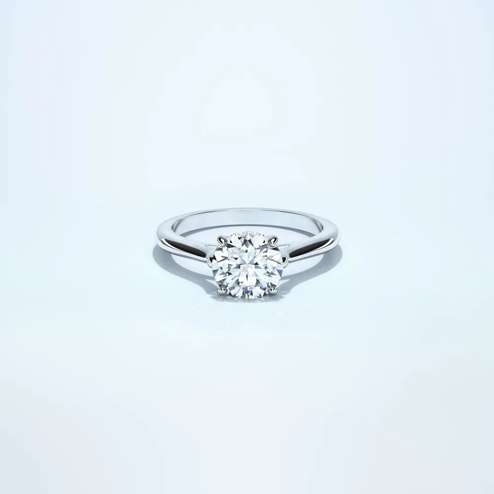 Couple Classic Thin 1.5ct Platinum