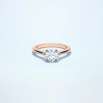 Couple Classic Thin 1ct Rose Gold