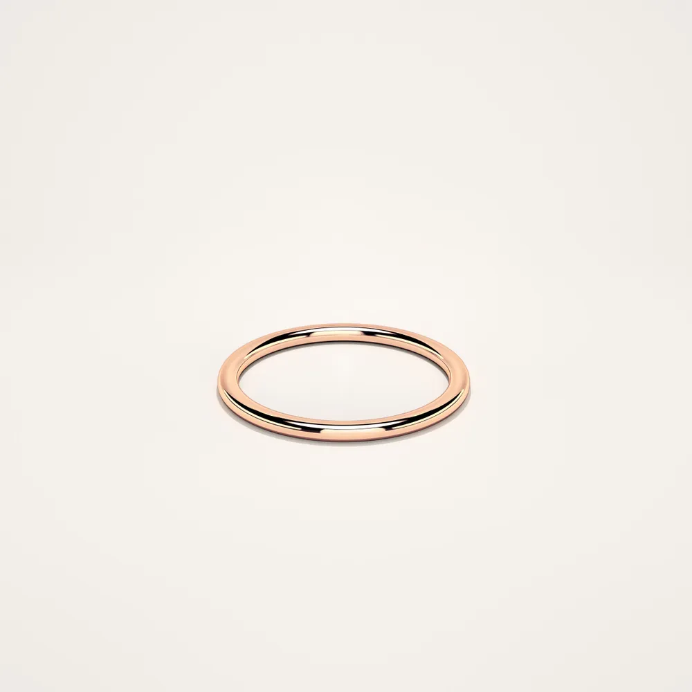 Women's Round 1.8mm Rose Gold