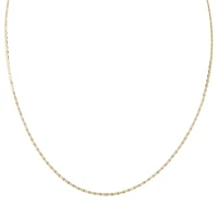 CADENA VALENTINO ORO AMARILLO BLANCO Y ROSA 14K CM