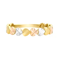 ANILLO CORAZONES ORO BLANCO