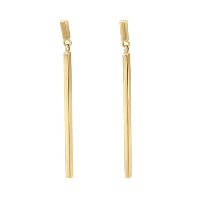 ARETES LARGOS ORO 14K