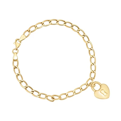 PULSERA CANDADO ORO 14K