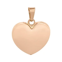 DIJE CORAZON ORO ROSA 14K